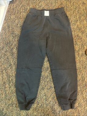 Hollister Men's Charcoal Gray Elastic-Waist Sweatpants